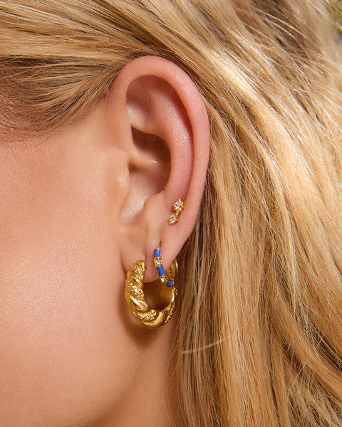 Papaya Enamel Huggies BLUEBERRY