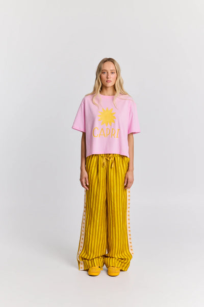 Capri Sun Boxy Crop Tee BABY PINK