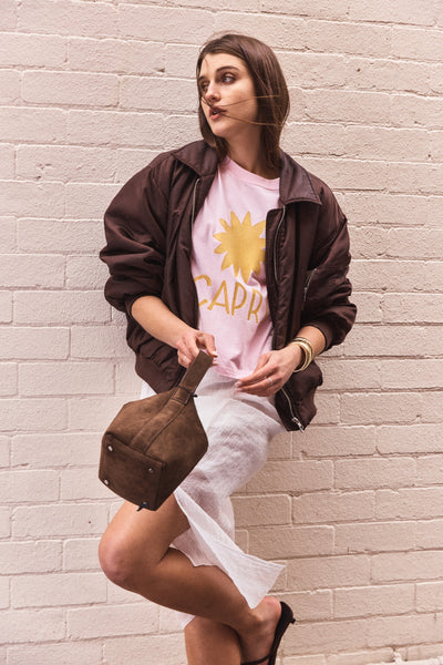 Capri Sun Boxy Crop Tee BABY PINK