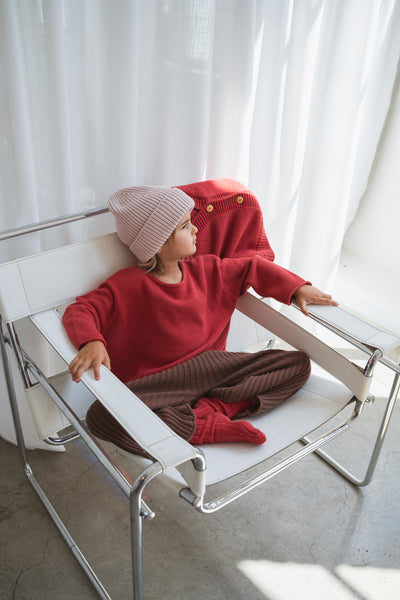 Essential Knit Jumper CHILLI