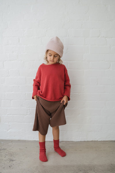 Essential Knit Jumper CHILLI