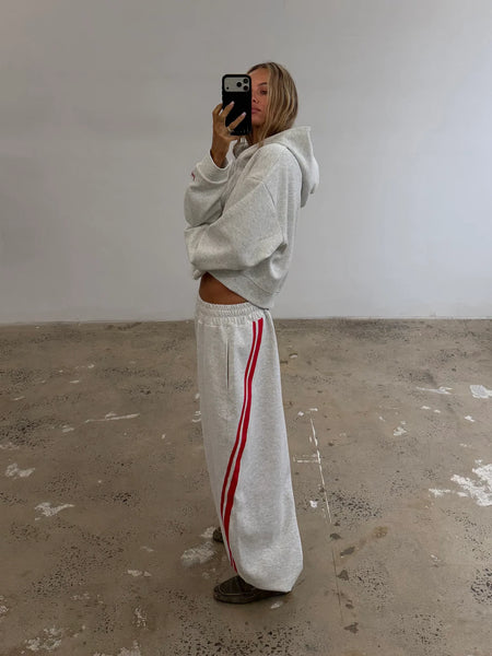 SSAINT Barrel Pant GREY/ RED