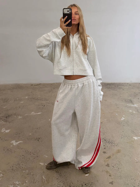 SSAINT Barrel Pant GREY/ RED