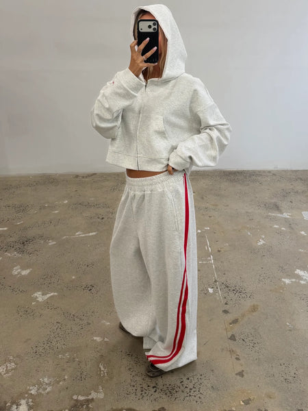 SSAINT Barrel Pant GREY/ RED