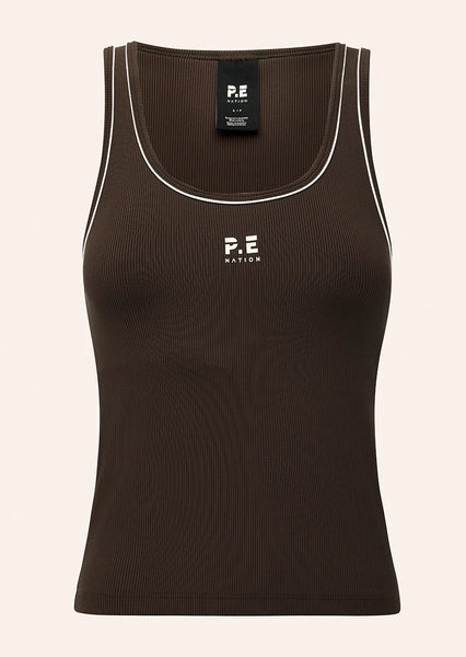 Nexus Rib Tank COFFEE
