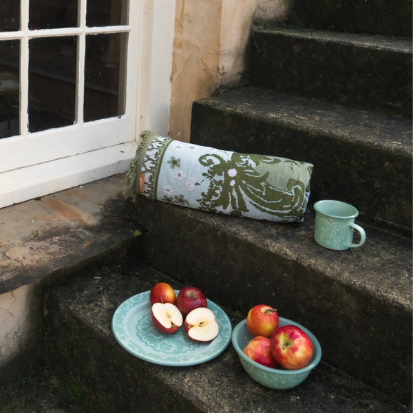 Ornate Floral Throw FERN