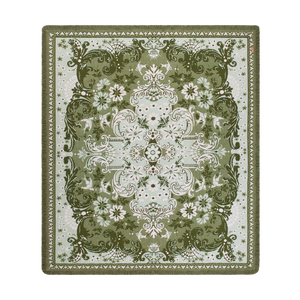 Ornate Floral Throw FERN