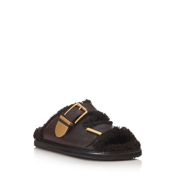 Panama CHOC LEATHER/SHEARLING