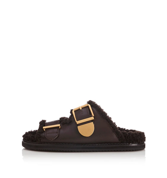 Panama CHOC LEATHER/SHEARLING
