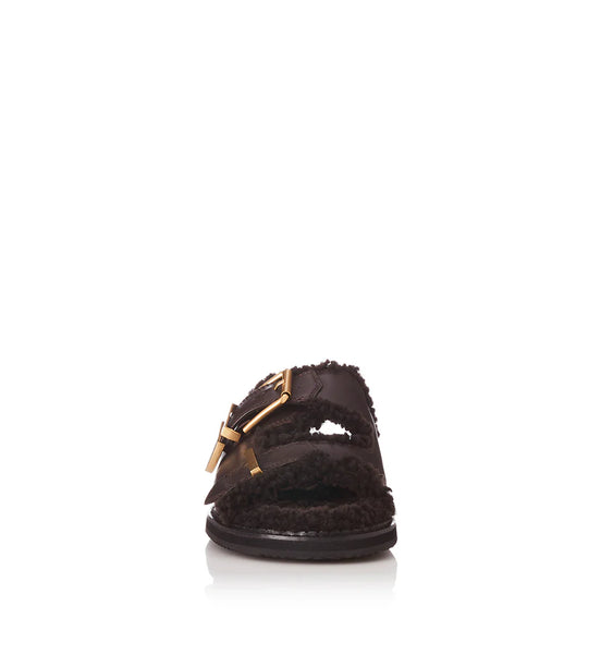 Panama CHOC LEATHER/SHEARLING