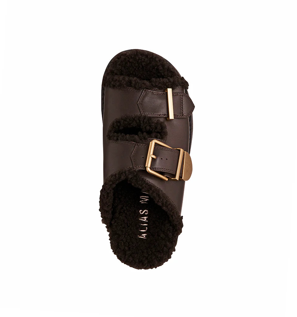 Panama CHOC LEATHER/SHEARLING