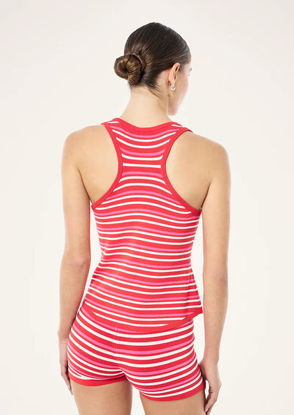 Retreat Relaxed Knit Tank STRAWBERRY STRIPE