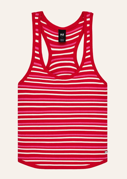 Retreat Relaxed Knit Tank STRAWBERRY STRIPE