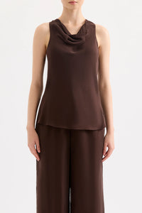 Raven Cupro Top RAISIN