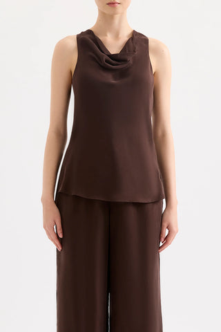 Raven Cupro Top RAISIN
