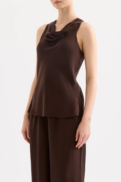 Raven Cupro Top RAISIN