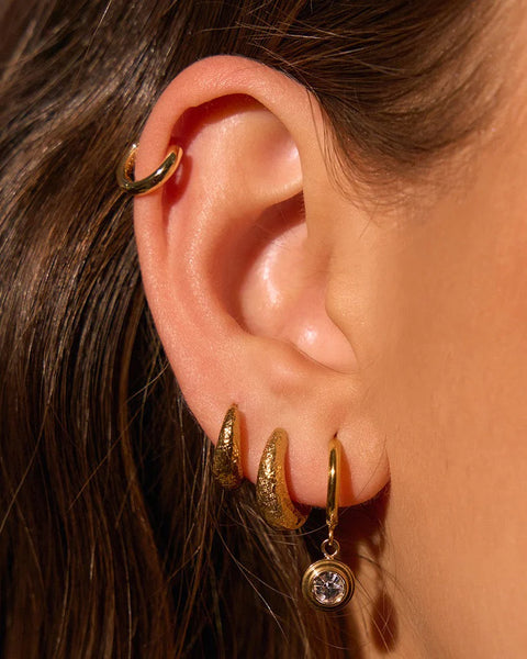 Asher Earrings STONE/ 14K GOLD PLATED