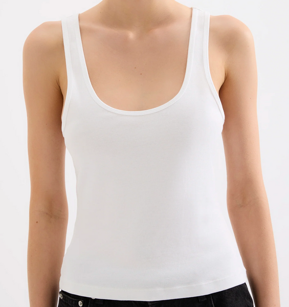 Organic 90s Singlet WHITE