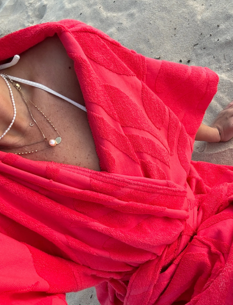 Cotton Beach and Bath Robe WATERMELON