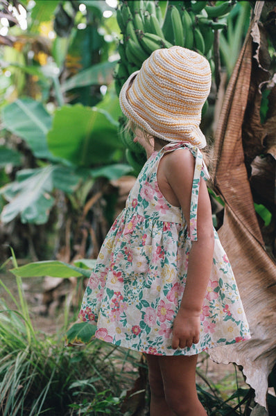 Luna Pinafore GARDEN FLORAL