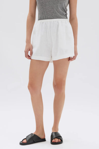 Stella Linen Short WHITE