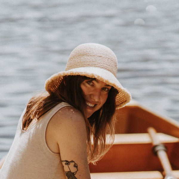 Stevie Sand RAFFIA BUCKET Hat