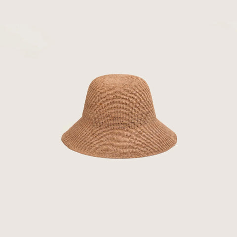 Sunny Raffia Bucket Hat SAND