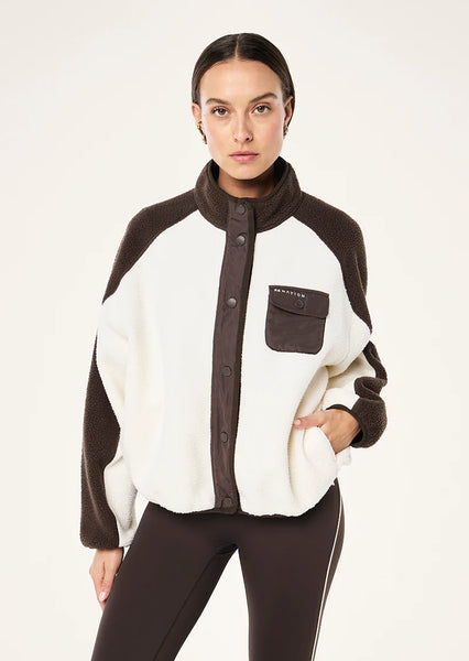 Takeover Jacket COFFEE/ WHISPER WHITE