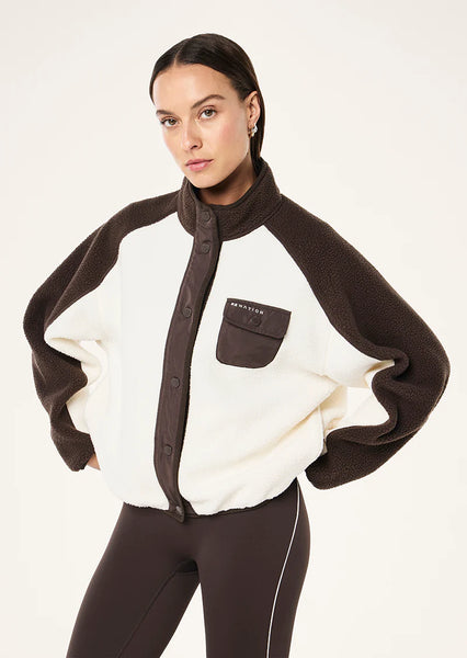 Takeover Jacket COFFEE/ WHISPER WHITE