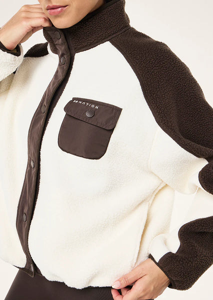 Takeover Jacket COFFEE/ WHISPER WHITE