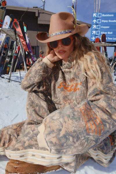 The Name Yourself Barrel-Leg Trackpants TREE CAMO