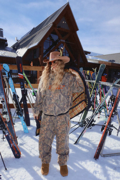 The Name Yourself Barrel-Leg Trackpants TREE CAMO