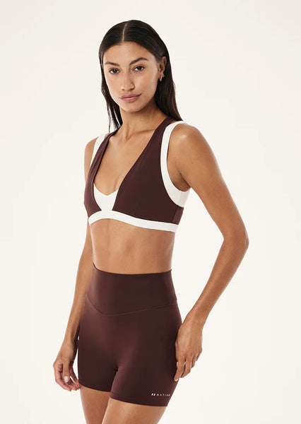 Unity Sports Bra MAHOGANY/ WHISPER WHITE