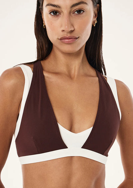 Unity Sports Bra MAHOGANY/ WHISPER WHITE