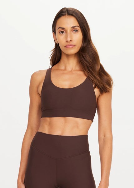 Peached Jade Racerback Bra COCOA
