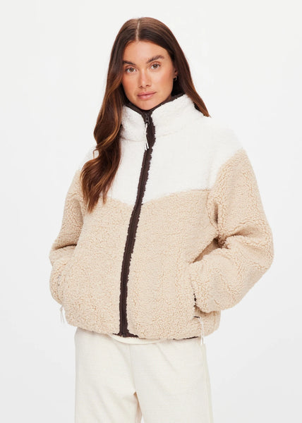Harlow Zip Through Fleece PEBBLE