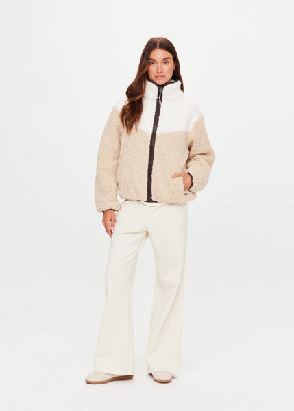 Harlow Zip Through Fleece PEBBLE