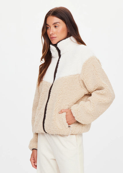 Harlow Zip Through Fleece PEBBLE