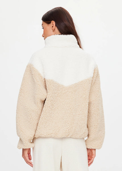 Harlow Zip Through Fleece PEBBLE