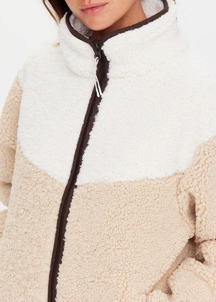 Harlow Zip Through Fleece PEBBLE