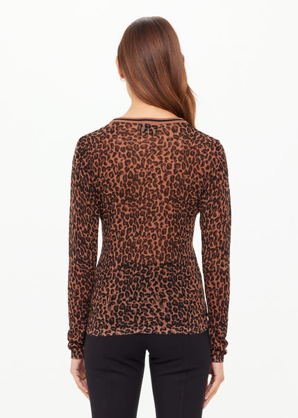 Ludlow Ada Long Sleeve Knit LEOPARD