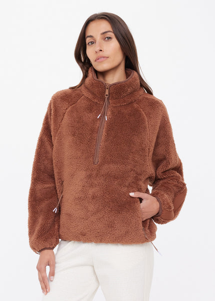 Harlow Fleece Pullover WALNUT