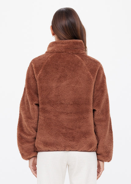 Harlow Fleece Pullover WALNUT