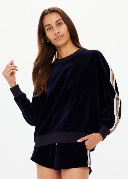 Monaco Lisel Crew Neck Sweater NAVY