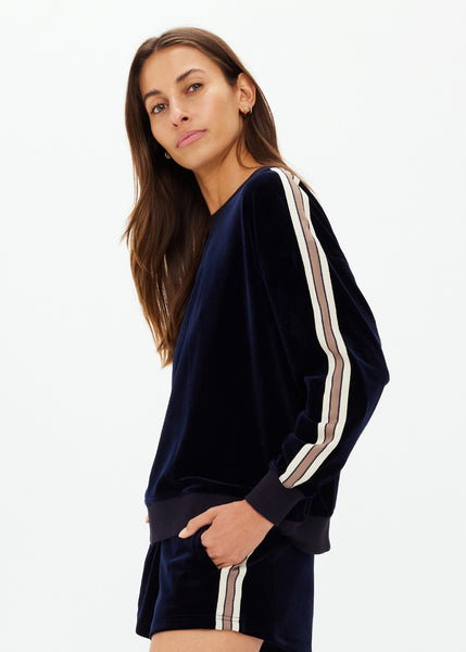 Monaco Lisel Crew Neck Sweater NAVY