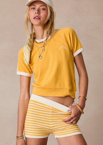 Daisy Aster Knit Shortie STRIPE