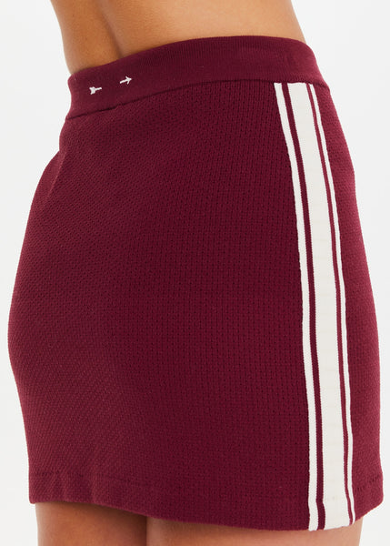 Adesa Zelma Knit Mini Skirt MERLOT