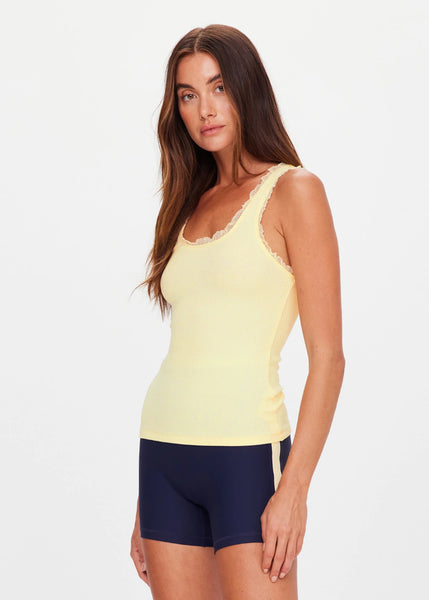 Del Rey Pointelle Tank Top BUTTER