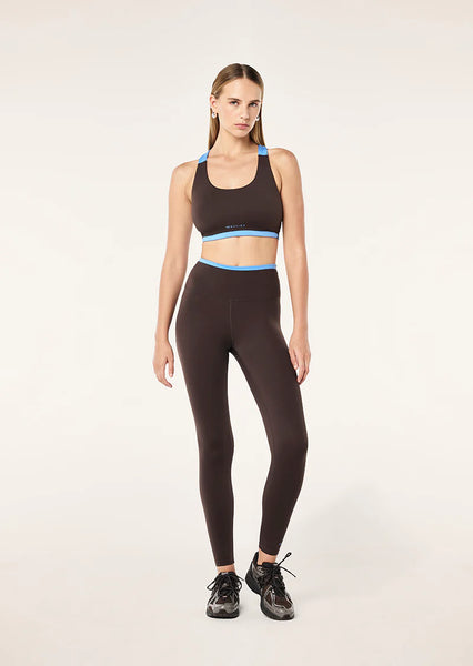 Vita Full Length Legging COFFEE & MARINA BLUE
