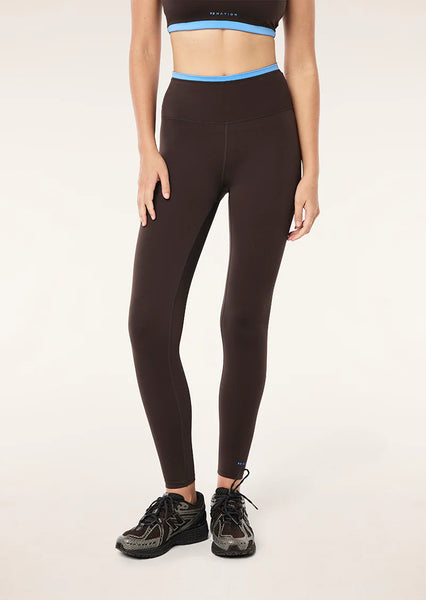 Vita Full Length Legging COFFEE & MARINA BLUE
